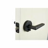 Sapphire Contra Collection Modern Matte Black Privacy Bed/Bath Door Handle with Lock LS-CON40-BK